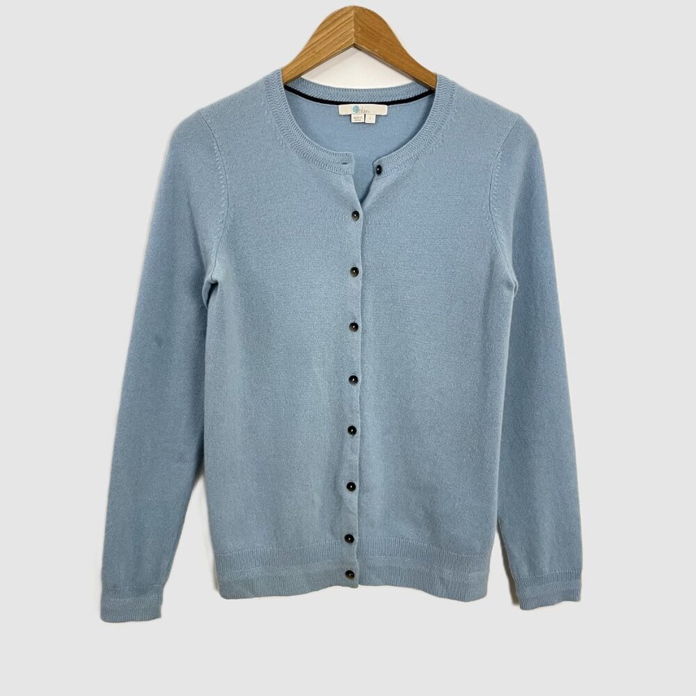 Boden Eva Cashmere Crew Cardigan Sweater